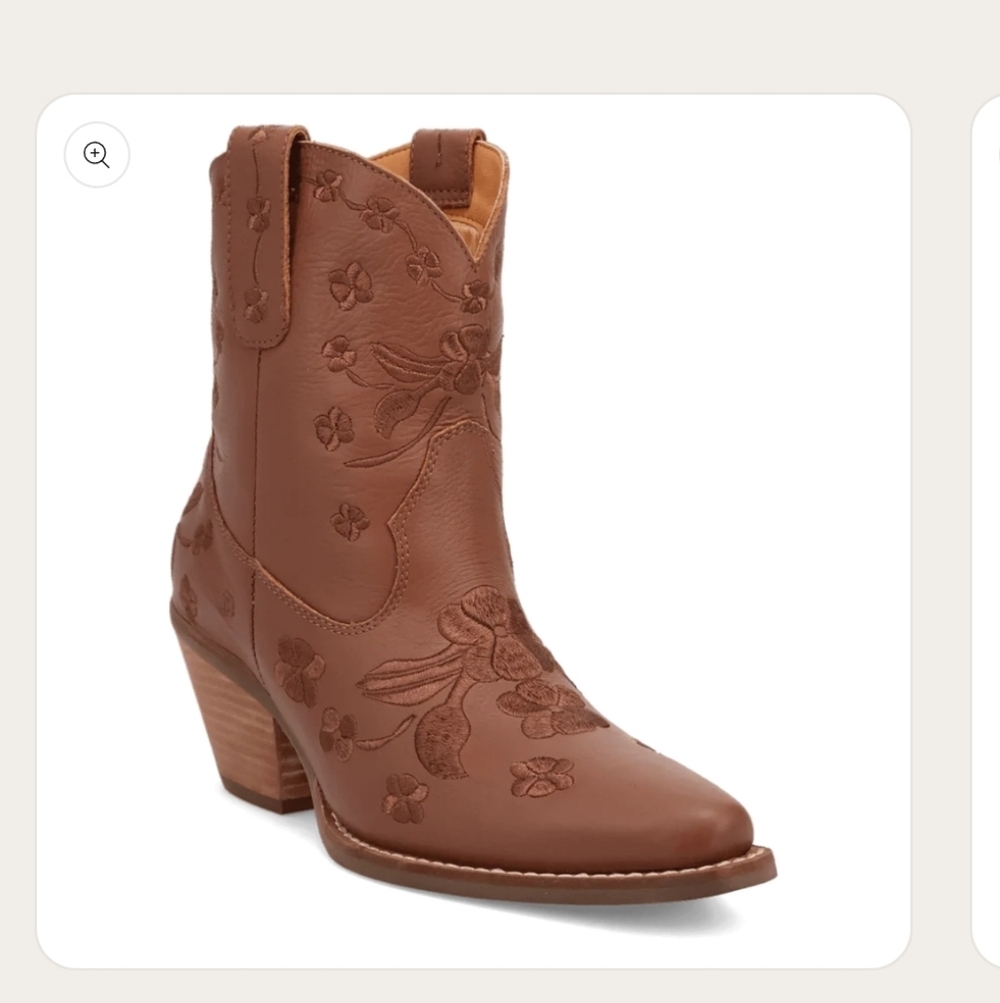 Dingo Sweetheart Brown Embroidered Women's Boots